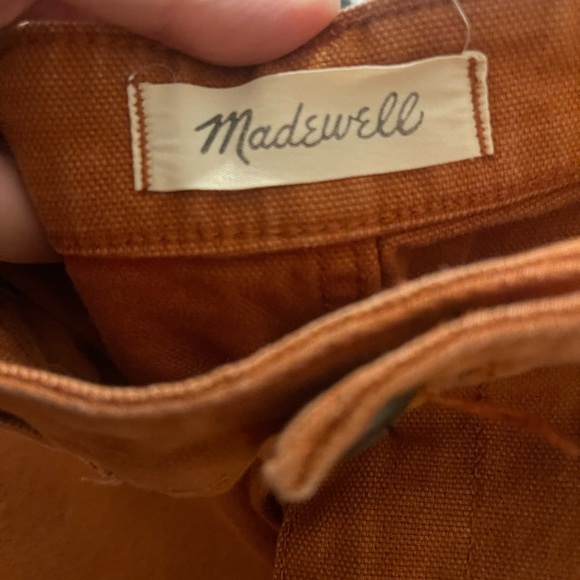 Madewell Emmet slim wide leg crop rust 25 boho - Picture 8 of 10